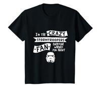 Stormtrooper Casque avec Slogan I'm The Crazy Fan pour Enfant T-Shirt