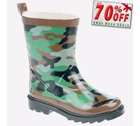 Stormwells Tornade Enfant Bottes de Pluie Imperméable Rouge Camouflage