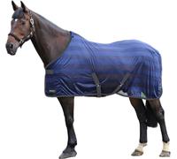StormX - Couverture de pacage standard en filet pour chevaux BZ5457 (221cm) (Bleu marine/Gris)