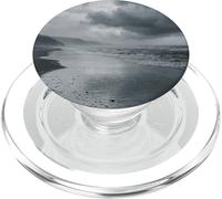 Stormy Beach, Ciel étoilé, Vagues, scène de Moody Coast PopSockets PopGrip pour MagSafe