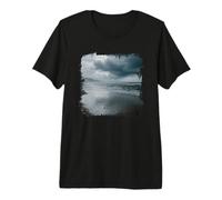 Stormy Beach, Ciel étoilé, Vagues, scène de Moody Coast T-Shirt Haut de Gamme