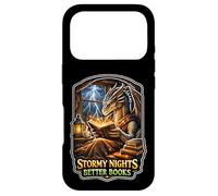 Stormy Night Cozy Dragon lisant Une créature Fantastique Coque pour iPhone 17 Pro