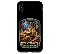 Stormy Night Cozy Dragon lisant Une créature Fantastique Coque pour iPhone XS Max