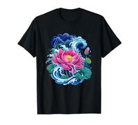 Stormy Ocean Fleur de Lotus Zen Tranquillité T-Shirt