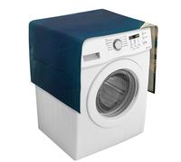 Stormy Waves Housse de protection vintage pour machine à laver et sèche-linge avec poches de rangement 137,9 x 52,1 cm