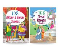 Story Books for Kids - 200+ Stories (Set of 2 Books) (Illustrated) - Akbar & Birbal, Tenali Raman - Classic Tales of India - English Short Stories for Children - Bedtime Story books - Moral Stories -