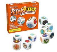 Story Dice, 9 Telling Cube Set, Icon-Based Story Generator, 54 Image Prompts for Kids & Adults, Creative Family Game for Imagination Building, Ice Bre Akers, Group Storytelling Use