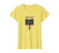 Story Teller Livre Magique Littéraire T-Shirt, Femme, Citron, S