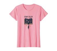 Story Teller Livre Magique Littéraire T-Shirt, Femme, Rose, S