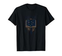 Story Teller Livre Magique Littéraire T-Shirt, Homme, Noir, S