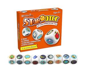 Story Time Dice - Jeu de dés de storytelling 9 pièces, jeu de dés visuel, outil de fantaisie éducatif favorise le développement de la parole | Résolution de problèmes pour les à la maison dans