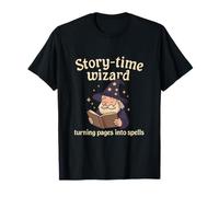 Story-Time Wizard Magic Reading Impression Graphique Fantaisie T-Shirt