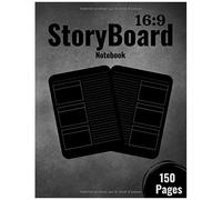 Storyboard Notebook 16:9: Blank Storyboard Sketchbook For Filmmakers, Animators & Creative Storytellers - 3 Frames Per Page - 150 Pages - 8.5"X11