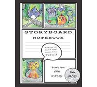 Storyboard Notebook: Blank 8.5 X 11 Large Storyboard Notebook Sketchbook 5 Panel Templates For Film & Video Production Book Illustration Comic Layout And Childrens Story Books 200 White Pages