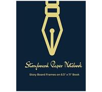 Storyboard Notebook: Illustration Template Book With 3 X 16:9 Storyboard Frames On 8.5x11 Inches Book - 200+ Pages