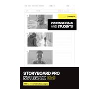 Storyboard Pro: Cinematic Sketchbook 16:9, 6x9 inches, 200 pages for Directors, Filmmakers, Animators and Creators: Visual story planning with guided ... | Holidays Gift for Film Students and Artists