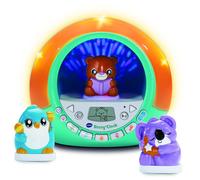 VTech - Story'Clock Bleu Ma Conteuse-Réveil - Veilleuse Réveil Éducatif Jour/Nuit - Coach Sommeil Enfant - Boîte à Histoires, 3 Figurines et Projections - Cadeau Enfant Dès 3 Ans - Contenu en Français