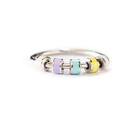STORYJEWELLERY Bague anti-anxiété pour fille - Cadeau pour mère et fille - Argenté