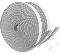 Storystore Joint Isolation pour Porte Fenêtre, Joint Adhésif en Mousse Caoutchouc, 2 Rouleaux 12mm(l) x6mm(H) x5m(L), Résistant aux Intempéries, Anti-Collision, Isolation, Gris