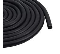 Storystore Joint rond en polyéthylène - 5 m - Diamètre : 10 mm - Profilé de remplissage en caoutchouc mousse EPDM - Noir - Pour crevasse et joints - Remplissage béton