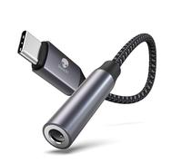 Stouchi Adaptateur USB C Jack de Casque 3,5mm, écouteurs Audio Numérique Type C vers Aux,Clé Audio,Puce DAC Haute Résolution,Compatible avec i-Phone 15 Pro/Max,Samsung Galaxy S24 S23,Pixel,Pad Mini