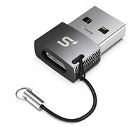 Stouchi Adaptateur USB C vers USB(1Pack),USB 2.0 Type C Femelle vers A Mâle,Chargeur Rapide et Adaptateur OTG de Synchronisation de Données pour Phone12Pro Max,Samsung Galaxy S20/S21,Chargeurs Muraux
