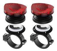 Stouchi Airtag Lot de 2 Supports cachés pour Apple Air Tag, réflecteur arrière de vélo Airtags Support pour Tige de Selle 25,4 mm-31,8 mm, antivol pour vélo de Route, VTT, Scooter électrique