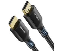 Stouchi Câble 2m, 8K Ultra HD 48Gbps Haute Vitesse 8K60 4K120 144Hz RTX 3080 eARC HDR10 4:4:4 HDCP 2.2&2.3 Dolby HDMI 2.1 Compatible avec Fire TV/Roku TV/PS5/Xbox Series X/LG,Noir,1 Paquet