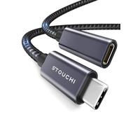 Stouchi Câble d'Extension USB C 1,5M,Nouvelle Version TypeC 3.2 Mâle vers Femelle Charge Rapide et Transfert de Données Audio pour Galaxy Tab S8,Pad,M1 M2 Mac Mini/Pro,Galaxy S22,Chargeur Mag-Safe
