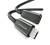 Stouchi Câble d'Extension USB C 1,8M,Nouvelle Version TypeC 3.2 Mâle vers Femelle Charge Rapide et Transfert de Données Audio pour Galaxy Tab S8,Pad,M1 M2 Mac Mini/Pro,Galaxy S22,Chargeur Mag-Safe