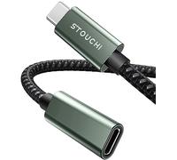Stouchi Câble d'extension USB C 3.1 mâle vers femelle pour Galaxy S22, iPad Mini, MacBook Air M2/M1 Mac Mini/Pro, 1 m, vert noirâtre
