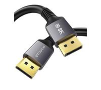 Stouchi Câble DisplayPort 1.4 7 m 【CL3 pour montage mural】 Câble DP1.4 8K@60Hz HBR3 4K@60Hz/144Hz/120Hz 5K@60Hz 2K@165Hz/240Hz Prise en charge du port d'affichage FreeSync G-Sync HDR10
