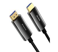 Stouchi Câble Fibre Optique HDMI 8K 10M,Câble HDMI 2.1 48 Gbit/s Ultra Haute Vitesse,Classé CL3,AOC 8K@60Hz,4K@120 Hz/144 Hz Dynamique HDR eARC Dolby HDCP2.2 compatible avec PS5,Xbox SeriesX,PC,TV