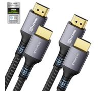 Stouchi Certifié 8K Câble HDMI® ultra haute vitesse 3m, 48Gbps Ultra 8K60 4K120 144Hz RTX 3090 eARC HDR10 HDCP 2.2&2.3 Dolby Compatible avec PS5/Xbox Series X/Samsung/Sony/LG/Roku/TCL TV,2 Paquets