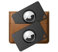 Stouchi Lot de 2 Porte-Cartes AirTag Super Fins en Fibre de Carbone de 0,1 cm, 5,1 g, légers et durables, ne Tombent jamais pour Portefeuille, Sac à Main, Sac à Main