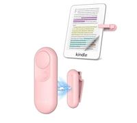 Stouchi Retourneur de Page pour liseuses Kindle Paperwhite Colorsoft Oasis Scribe, 2 en 1, contrôle magnétique léger pour Kindle iPad Tablette avec dragonne - Rose