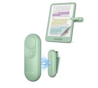 Stouchi Tourne-Page à Distance pour liseuses Kindle Paperwhite Colorsoft Oasis Scribe, Accessoires 2 en 1 magnétique, contrôle Ergonomique pour Kindle iPad, Tablette avec dragonne - Vert Matcha