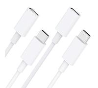 Stouchi USB C Prolunga [2Pack] per Caricatore Magsafe PS5 Tipo C Maschio a Femmina Supporto Prolunga USB 9V 3A per Caricatore Magsafe Compatible iPhone 13/12 480Mbps Trasferimento Dati 1.8M/6Ft-Bianco