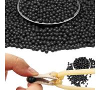 STOUCLA Boule d'argile Dure, Lance-Pierre de Boule d'argile, pour Les Exercices de Lance-Pierre, Convient à la Plupart des Lance-Pierre (Black)