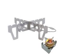 Stove Cross Stand - Stainless Steel Lightweight Anti-Rust Rack | Portable Folding Pot for Camping, Climbing, Hiking, Fishing, Outdoor Adventures Compact Cooking Accessory Travel Wilderness