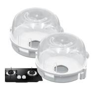 Stove Knob Safety Cover Set, Child Proof Heat Resistant Kitchen Lock, Appliance Protection System with Secure Anti Turn Design Style, Lightweight Home Safety Use, Kitchen Oven Use