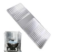 Stove SplatterGuard - Écran anti-éclaboussures d'huile pliable pour l'arrière de la cuisinière | Bouclier d'huile comestible résistant à la chaleur, bloqueur de mouches pliable, protection contre les
