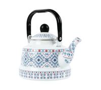 Stove Tea Kettle - Pot de thé, 2,5 l émaillé vintage, pour cuisine, dorm, appartement, pique-nique, camping, yards, vérandas, jardins, etc