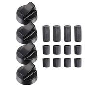Stove Top Control Knobs - 4X Kitchen Burner Replace, Knob Accessories, Thermostat Stove Knob, Button For Kitchen Cookers Gas Electric Range Oven Replacement Parts Universal Durable Appliance