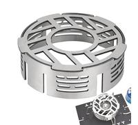 Stove Wind Shield - Windscreen For Camp Stoves | 10x3.5cm Outdoor Stove Windshield Ring | Convenient To Carry Stable Stainless Steel Picnic Cooker Windshield Board For Camping And Outdoor Adventures