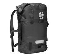 STOVER Sac à dos étanche 40 L pour kayak, sac flottant robuste avec poche avant et bande réfléchissante pour activités nautiques de plein air (noir)