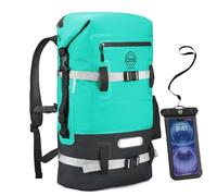 STOVER Sac à dos étanche avec pochette étanche pour téléphone Bleu sarcelle 40 l