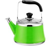 Stovetop Kettles Whistling Stainless Steel Stovewith Infuser,Small Capacity Teapot,Portable Tea Kettle(Green,2L)