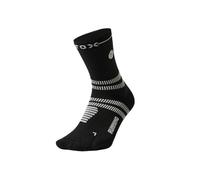STOX Energy Socks Chaussettes de course pour femme, chaussettes de compression, noir/gris, L