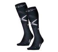 STOX Energy Socks Chaussettes de Ski pour Femme 2 Paires, Bas de Contention en Laine Mérinos, Chaussettes de Compression Chauffantes Femmes, Compression Socks Thermiques de Ski et Snowboard